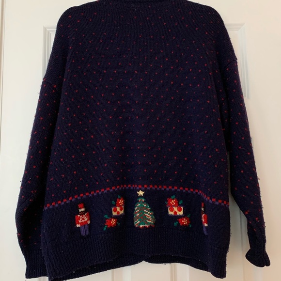 Vintage Ugly Christmas Sweater 100% Wool - Picture 3 of 4